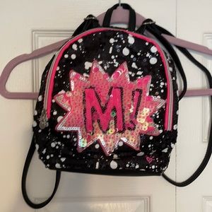 Small justice “M” backpack